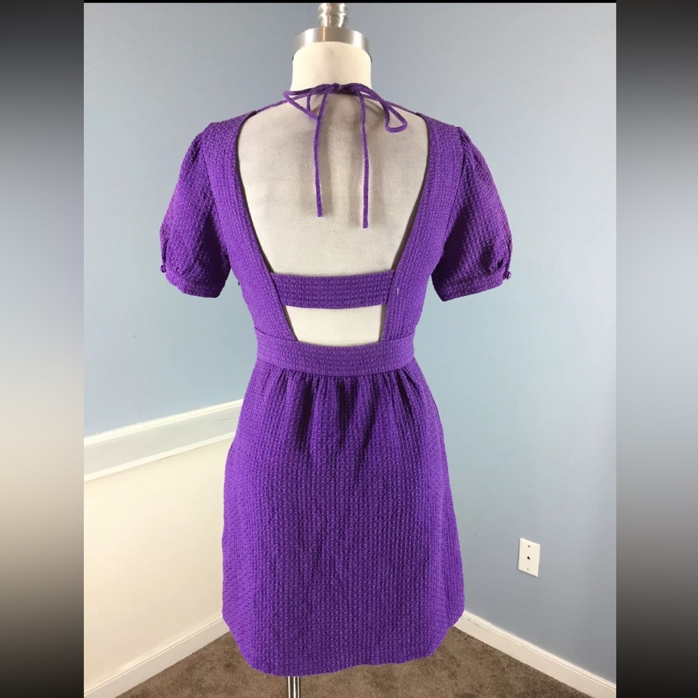 Tibi Purple Textured Dress - Picture 2 of 3